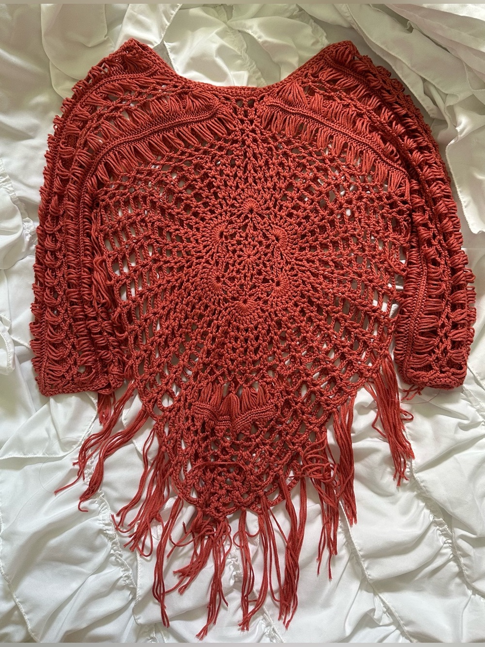 VENUS Orange Knitted Top Women’s Size XS